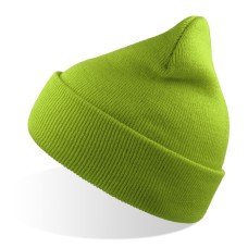 Шапка вязаная двойная Wind-S, зелёное яблоко, 100% переработанный полиэстер Шапка вязаная двойная Wind-S, зелёное яблоко, 100% переработанный полиэстер