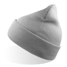 Шапка вязаная двойная Wind-S, светло-серый, 100% переработанный полиэстер Шапка вязаная двойная Wind-S, светло-серый, 100% переработанный полиэстер