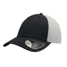Бейсболка "Campus", 6 клиньев, белый/черный, 100% полиамид, 224 г/м2, застежка на липучке Бейсболка "Campus", 6 клиньев, белый/черный, 100% полиамид, 224 г/м2, застежка на липучке