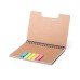 Блокнот со стикерами TIBLAN, бежевый, 14.6 x 17.7 x 1.7 cm, переработанный картон Блокнот со стикерами TIBLAN, бежевый, 14.6 x 17.7 x 1.7 cm, переработанный картон