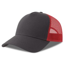 Бейсболка RAPPER COTTON-S, п. заст, 5 клин, тёмно-серый/красн., 100% хлопок/100% полиэстер, 280 г/м2 Бейсболка RAPPER COTTON-S, п. заст, 5 клин, тёмно-серый/красн., 100% хлопок/100% полиэстер, 280 г/м2