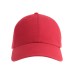Бейсболка FRASER, 6 клиньев, 100% органический хлопок, цельнометаллическая пряжка, красный Бейсболка FRASER, 6 клиньев, 100% органический хлопок, цельнометаллическая пряжка, красный