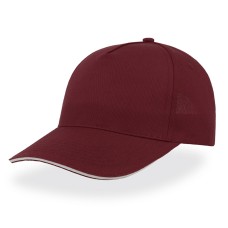 Бейсболка "START FIVE SANDWICH", 5 клиньев, застежка на липучке,бордовый, 100% хлопок, 160 г/м2 Бейсболка "START FIVE SANDWICH", 5 клиньев, застежка на липучке,бордовый, 100% хлопок, 160 г/м2