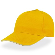 Бейсболка "START FIVE SANDWICH ", 5 клиньев, застежка на липучке, желтый, 100% хлопок, 160 г/м2 Бейсболка "START FIVE SANDWICH ", 5 клиньев, застежка на липучке, желтый, 100% хлопок, 160 г/м2