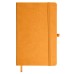 Бизнес-блокнот "Justy", 130*210 мм, оранжев, твердая обложка, резинка 7 мм, блок-линейка Бизнес-блокнот "Justy", 130*210 мм, оранжев, твердая обложка, резинка 7 мм, блок-линейка