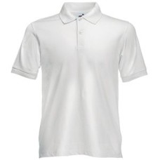 Поло "Slim Fit Polo", белый_XL, 97% х/б, 3% эластан, 210 г/м2