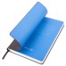 Бизнес-блокнот FUNKY, 130*210 мм, черный, голубой форзац, мягкая обложка, в линейку Бизнес-блокнот FUNKY, 130*210 мм, черный, голубой форзац, мягкая обложка, в линейку