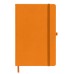Бизнес-блокнот А5 "Silky", оранжевый, твердая обложка, в клетку Бизнес-блокнот А5 "Silky", оранжевый, твердая обложка, в клетку