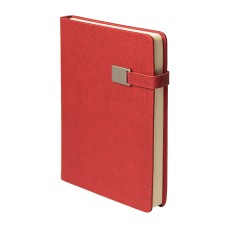 Ежедневник недатированный Linnie, А5, красный, кремовый блок Ежедневник недатированный Linnie, А5, красный, кремовый блок