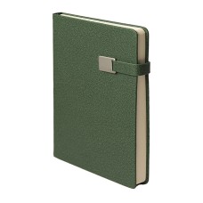 Ежедневник недатированный Linnie, А5, темно-зеленый, кремовый блок Ежедневник недатированный Linnie, А5, темно-зеленый, кремовый блок