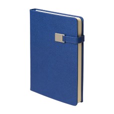 Ежедневник недатированный Linnie, А5, синий, кремовый блок Ежедневник недатированный Linnie, А5, синий, кремовый блок