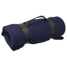 Плед "Soft", темно-синий, 135х150 см, флис 250 гр/м2, шелкография, вышивка