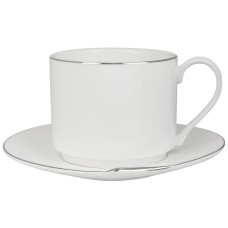 Чайная пара "Серебро" в подарочной упаковке, 16,2х15х10,5см,200мл, фарфор Чайная пара "Серебро" в подарочной упаковке, 16,2х15х10,5см,200мл, фарфор