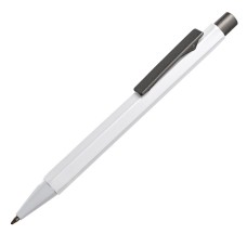 Ручка шариковая SCALEN, белый/темно-серый, металл, пластик Ручка шариковая SCALEN, белый/темно-серый, металл, пластик