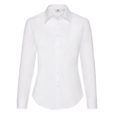 Рубашка "Lady-Fit Long Sleeve Oxford Shirt", белый_L, 70% х/б, 30% п/э, 130 г/м2 Рубашка "Lady-Fit Long Sleeve Oxford Shirt", белый_L, 70% х/б, 30% п/э, 130 г/м2