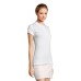 Поло "Portland Women", белый, серый_2XL, 100% х/б, 200г/м2