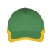 Бейсболка "BOOSTER", 5 клиньев, металлическая застежка, зеленый/желтый, 100% хлопок, 260г/м2 Бейсболка "BOOSTER", 5 клиньев, металлическая застежка, зеленый/желтый, 100% хлопок, 260г/м2
