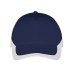 Бейсболка "BOOSTER", 5 клиньев, металлическая застежка, темно-синий/белый, 100% хлопок, 260г/м2 Бейсболка "BOOSTER", 5 клиньев, металлическая застежка, темно-синий/белый, 100% хлопок, 260г/м2