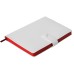 Ежедневник недатированный Stellar, А5, белый, кремовый блок в линейку, с красным обрезом Ежедневник недатированный Stellar, А5, белый, кремовый блок в линейку, с красным обрезом