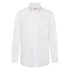 Рубашка "Long Sleeve Oxford Shirt", белый_S, 70% х/б, 30% п/э, 130 г/м2 Рубашка "Long Sleeve Oxford Shirt", белый_S, 70% х/б, 30% п/э, 130 г/м2